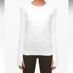 Lululemon Rest Less Pullover long sleeve size 10 in Winter White